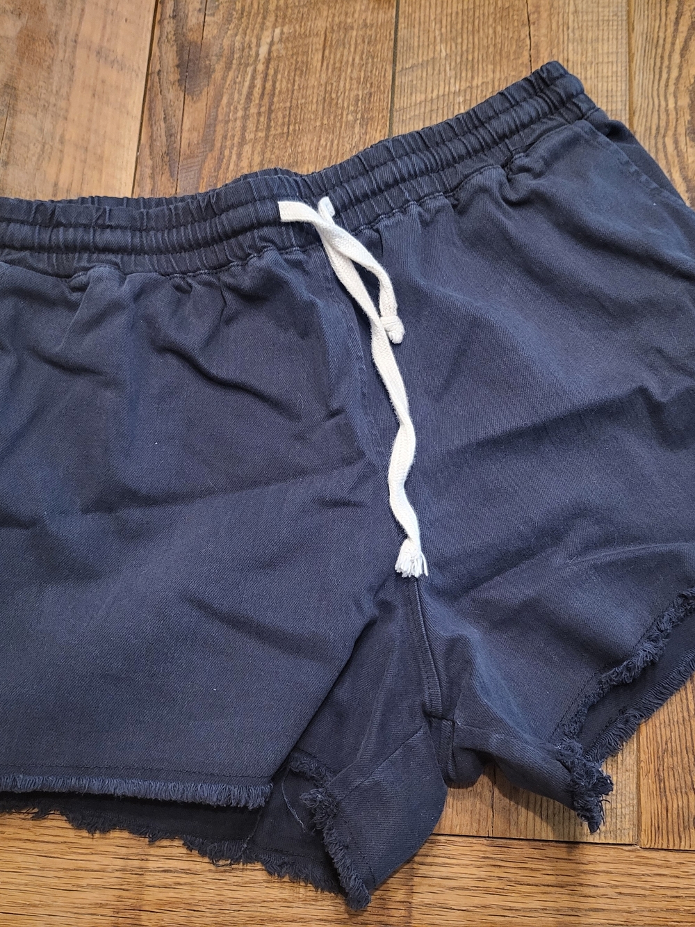 Women’s Black Drawstring Lounge Shorts